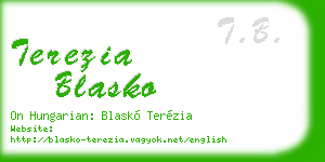 terezia blasko business card